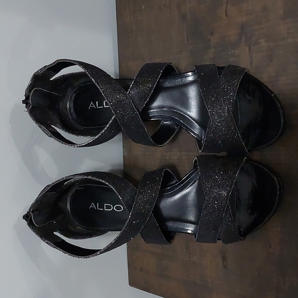 Aldo heels Black Sparkly Size 37
